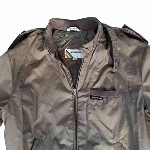 Vintage Member Only Men's Size 42 Jacket Full Zip Racer Jacket - Picture 4 of 5
